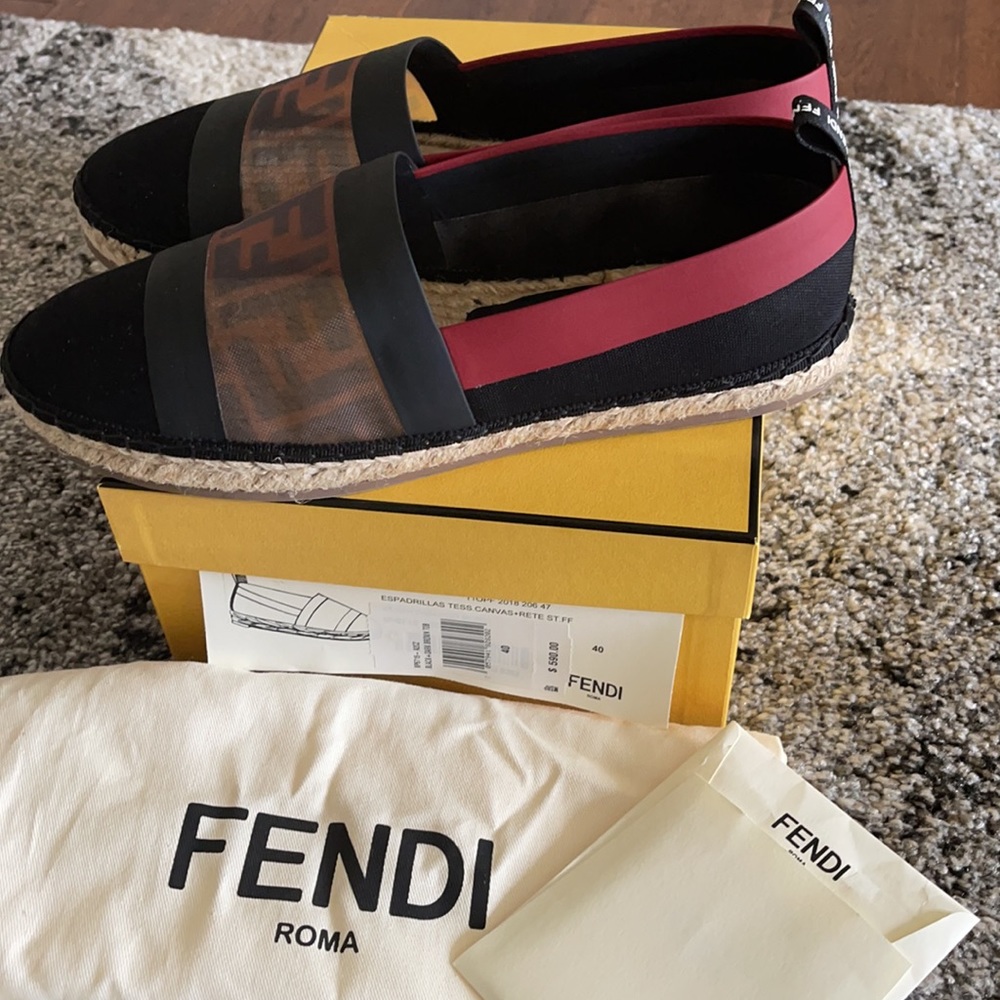 Authentic Fendi Espadrilles Sz 40